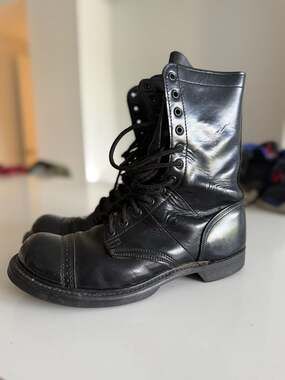 Double H Leather Paratrooper Jump Boots Made in USA Men's 10 D